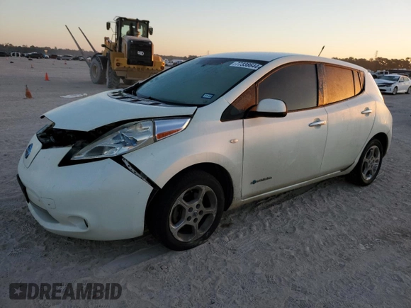 2012 Nissan LEAF SL with VIN JN1AZ0CP5CT017787, listed as a Copart auction lot 77338644 with 99,647 mi miles and Clean Title. Bid and sale history available at DreamBid. Image 1.