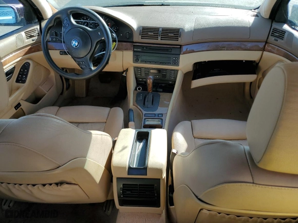 2002 BMW 5 Series 540iA with VIN WBADN63412GM74129, listed as a Copart auction lot 74437244 with 0 mi miles and Clean Title. Bid and sale history available at carsss.com. Image 8.