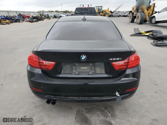 2015 BMW 4 Series 428i with VIN WBA3N7C51FK222183, listed as a Copart auction lot 78399494 with 0 mi miles and Salvage Title. Bid and sale history available at carsss.com. Image 6.