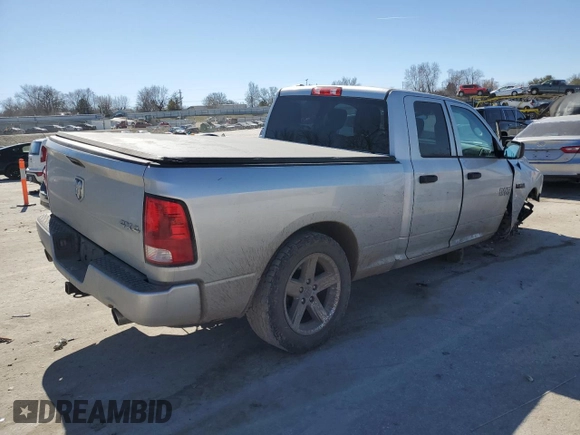 2017 Ram 1500 Express with VIN 1C6RR7FT8HS692829, listed as a Copart auction lot 46934285 with 74,709 mi miles and Salvage Title. Bid and sale history available at carsss.com. Image 3.