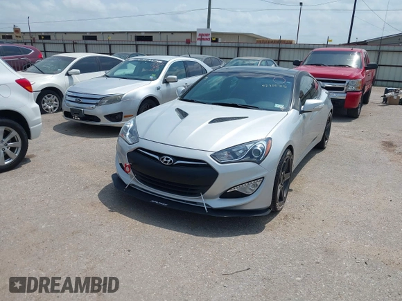 2016 Hyundai Genesis Coupe R-Spec with VIN KMHHU6KJ4GU134671, listed as a IAAI auction lot 42305705 with 47,854 mi miles and . Bid and sale history available at DreamBid. Image 17.