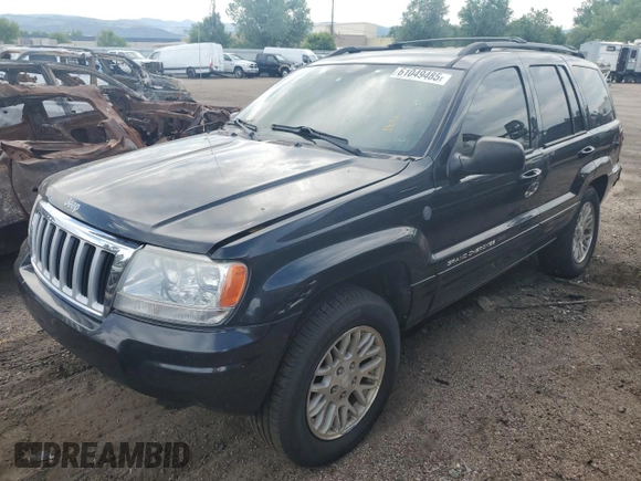 2004 Jeep Grand Cherokee Limited with VIN 1J8GW58J34C363977, listed as a Copart auction lot 61049485 with 162,329 mi miles and Salvage title. Bid and sale history available at DreamBid. Image 1.