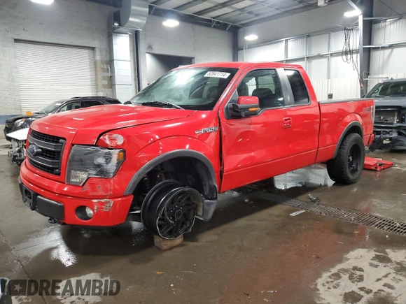 2013 Ford F-150 XL with VIN 1FTFX1EF0DKF85973, listed as a Copart auction lot 82841714 with 228,882 mi miles and Salvage Title. Bid and sale history available at carsss.com. Image 1.