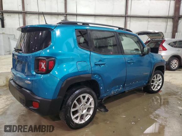 2022 Jeep Renegade Latitude with VIN ZACNJDB19NPN50716, listed as a Copart auction lot 45346645 with 82,281 mi miles and Non repairable. Bid and sale history available at DreamBid. Image 3.