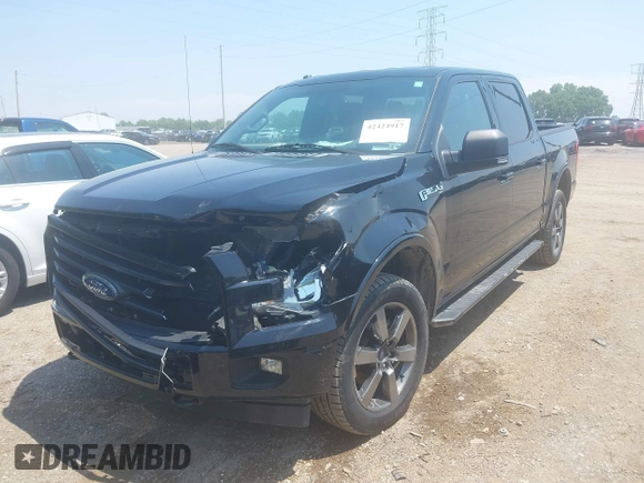 2017 Ford F-150 XL with VIN 1FTEW1EF6HFA59179, listed as a IAAI auction lot 42424917 with 103,437 mi miles and . Bid and sale history available at DreamBid. Image 2.