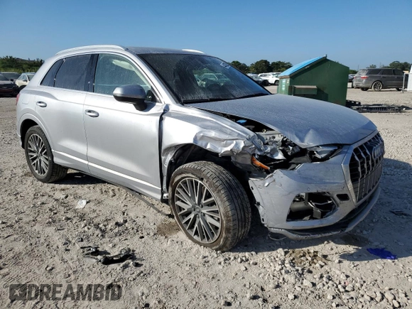 2022 Audi Q3 Premium with VIN WA1AUCF31N1006249, listed as a Copart auction lot 44422395 with 41,862 mi miles and Non Repairable. Bid and sale history available at carsss.com. Image 4.