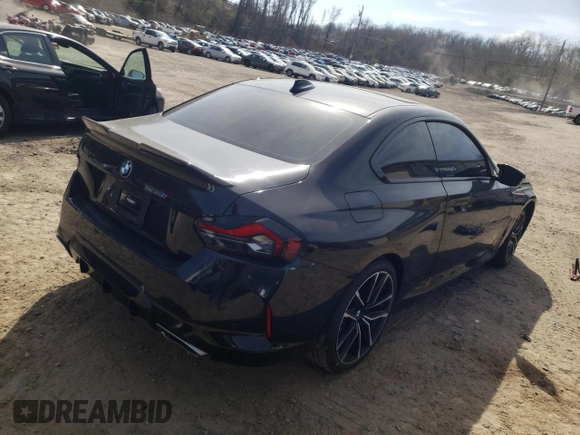 2022 BMW 2 Series M240i xDrive with VIN 3MW53CM09N8C55412, listed as a Copart auction lot 48049393 with 0 mi miles. Bid and sale history available at carsss.com. Image 3.