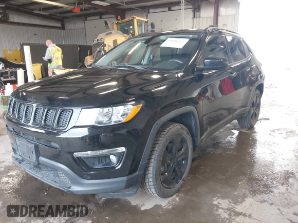 2018 Jeep Compass Latitude with VIN 3C4NJCBB7JT327485, listed as a IAAI auction lot 41808768 with 75,383 mi miles and . Bid and sale history available at DreamBid. Image 2.