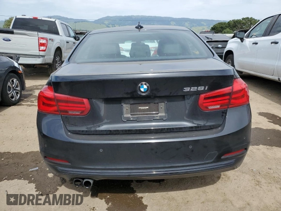 2016 BMW 3 Series 328i with VIN WBA8E9G53GNU29606, listed as a Copart auction lot 53123685 with 83,774 mi miles and Salvage Title. Bid and sale history available at carsss.com. Image 6.