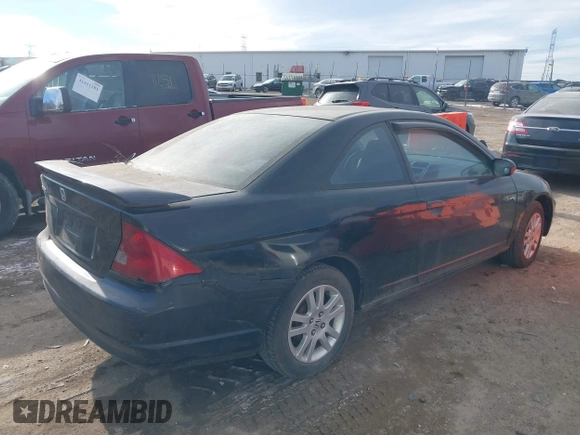 2002 Honda Civic EX with VIN 1HGEM22992L053042, listed as a IAAI auction lot 41442729 with 140,238 mi miles. Bid and sale history available at carsss.com. Image 4.