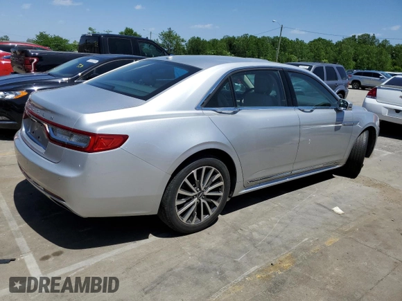 2017 Lincoln Continental Select with VIN 1LN6L9SK4H5607467, listed as a Copart auction lot 58200624 with 27,887 mi miles and Salvage Title. Bid and sale history available at carsss.com. Image 3.