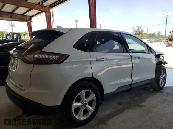 2015 Ford Edge SE with VIN 2FMTK3G9XFBB70947, listed as a Copart auction lot 58873715 with 142,233 mi miles and Salvage title. Bid and sale history available at DreamBid. Image 3.