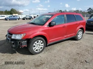 2018 Dodge Journey SE with VIN 3C4PDCAB6JT241926, listed as a Copart auction lot 49125435 with 132,325 mi miles and Salvage Title. Bid and sale history available at carsss.com. Image 1.