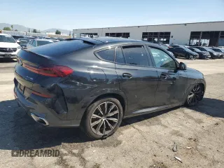 2025 BMW X6 xDrive40i with VIN 5UX33EX00S9W74492, listed as a Copart auction lot 52379805 with 0 mi miles and Clean Title. Bid and sale history available at carsss.com. Image 3.