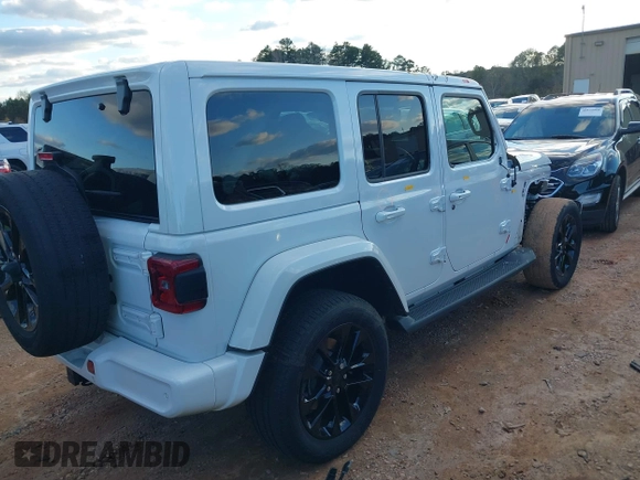 2021 Jeep Wrangler Unlimited Sahara with VIN 1C4JJXP64MW840094, listed as a IAAI auction lot 40830676 with 31,716 mi miles and . Bid and sale history available at DreamBid. Image 4.