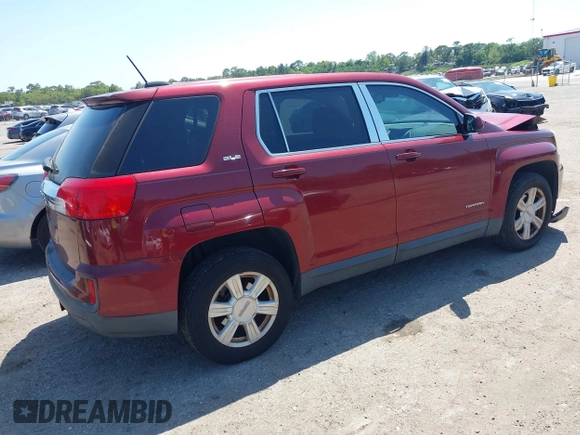 2016 GMC Terrain SLE with VIN 2GKALMEKXG6246461, listed as a IAAI auction lot 42003819 with 107,582 mi miles. Bid and sale history available at carsss.com. Image 4.