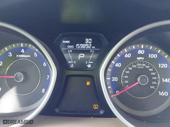 2013 Hyundai Elantra Limited with VIN KMHDH4AE1DU644693, listed as a IAAI auction lot 41950831 with 159,892 mi miles. Bid and sale history available at carsss.com. Image 7.