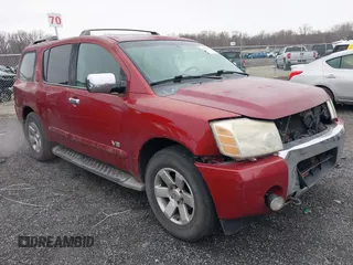 2005 Nissan Armada SE z VIN 5N1AA08B85N706842, wystawiony jako IAAI lot #41532244 z przebiegiem 123 630 mil mil oraz . Historia ofert i sprzedaży dostępna na DreamBid. Obrazek 1.