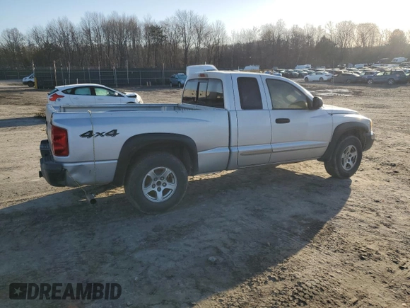 2005 Dodge Dakota SLT with VIN 1D7HW42N55S199548, listed as a Copart auction lot 49625615 with Not Provided miles and Salvage Title. Bid and sale history available at DreamBid. Image 3.