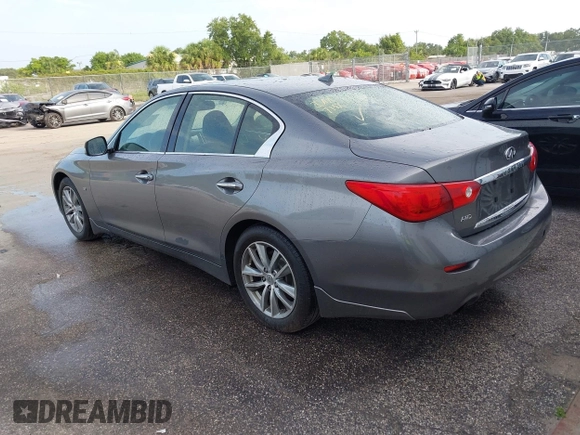 2014 Infiniti Q50 Sport with VIN JN1BV7AR5EM700230, listed as a IAAI auction lot 42445133 with 195,055 mi miles and . Bid and sale history available at DreamBid. Image 3.