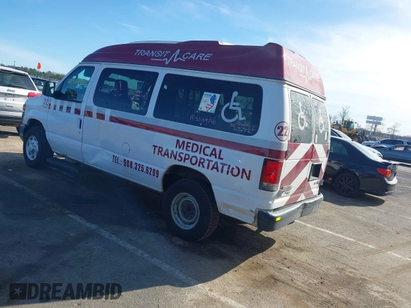 2014 Ford Econoline Cargo Commercial with VIN 1FTNE2EW6EDA35125, listed as a IAAI auction lot 41837491 with 207,713 mi miles and . Bid and sale history available at DreamBid. Image 3.