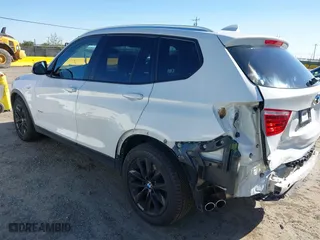 2015 BMW X3 sDrive28i with VIN 5UXWZ7C58F0M82742, listed as a IAAI auction lot 41944819 with 88,279 mi miles. Bid and sale history available at carsss.com. Image 3.