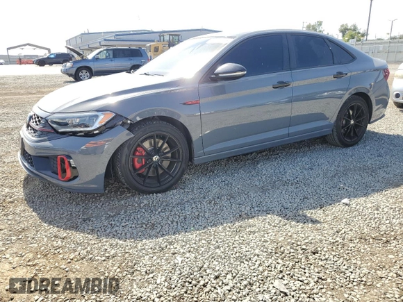 2024 Volkswagen Jetta 40th Anniversary Edition with VIN 3VW8T7BU5RM022814, listed as a Copart auction lot 59702685 with 14,050 mi miles and Salvage title. Bid and sale history available at DreamBid. Image 1.