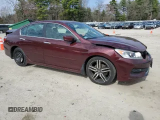 2017 Honda Accord Sedan Sport with VIN 1HGCR2F58HA000045, listed as a Copart auction lot 53127455 with 109,976 mi miles and Salvage Title. Bid and sale history available at carsss.com. Image 4.