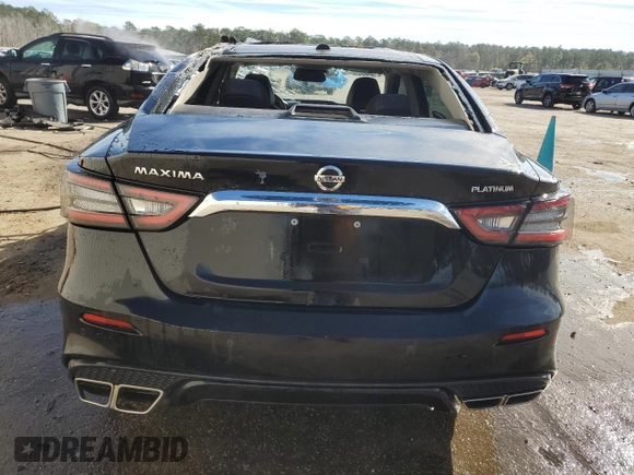 2020 Nissan Maxima Platinum with VIN 1N4AA6FV9LC377684, listed as a Copart auction lot 85075484 with 183,779 mi miles and Salvage Title. Bid and sale history available at DreamBid. Image 6.