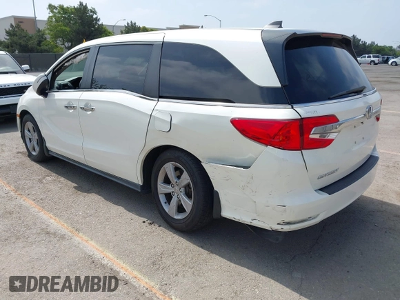 2019 Honda Odyssey EX with VIN 5FNRL6H59KB075219, listed as a IAAI auction lot 42435591 with 51,663 mi miles and . Bid and sale history available at DreamBid. Image 6.