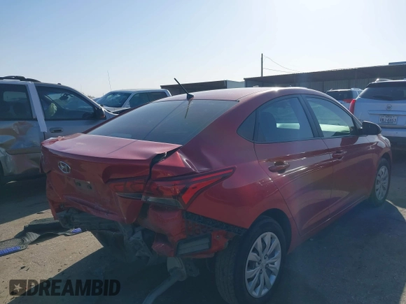 2022 Hyundai Accent SE with VIN 3KPC24A61NE171677, listed as a IAAI auction lot 41691372 with 50,151 mi miles. Bid and sale history available at carsss.com. Image 4.