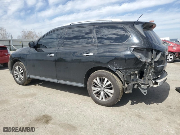 2017 Nissan Pathfinder SL with VIN 5N1DR2MN0HC906129, listed as a Copart auction lot 47299935 with 142,228 mi miles and Salvage Title. Bid and sale history available at carsss.com. Image 2.