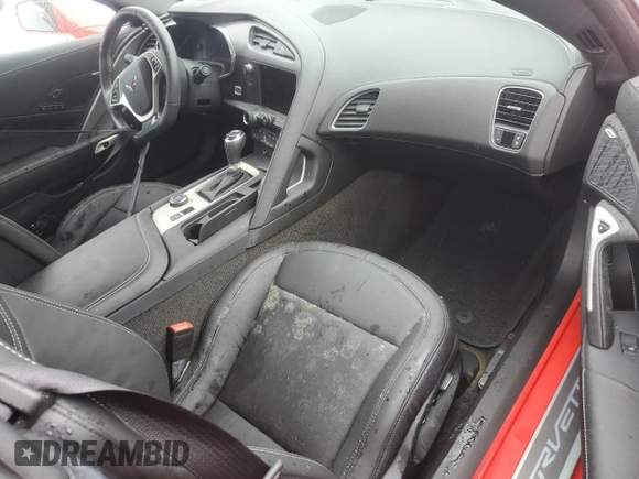 2016 Chevrolet Corvette 2LT with VIN 1G1YD3D72G5102468, listed as a Copart auction lot 74016444 with 0 mi miles and Salvage Title. Bid and sale history available at carsss.com. Image 8.
