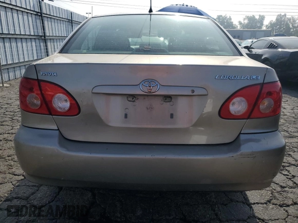 2006 Toyota Corolla CE with VIN 1NXBR32EX6Z645549, listed as a Copart auction lot 61095955 with 87,794 mi miles and Salvage title. Bid and sale history available at DreamBid. Image 6.