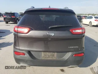 2016 Jeep Cherokee Limited with VIN 1C4PJLDS3GW320252, listed as a Copart auction lot 53717275 with 56,793 mi miles and Salvage title. Bid and sale history available at DreamBid. Image 6.