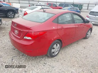 2015 Hyundai Accent GLS with VIN KMHCT4AE4FU909538, listed as a IAAI auction lot 42042487 with 160,293 mi miles. Bid and sale history available at carsss.com. Image 4.