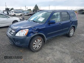 2005 Honda CR-V EX with VIN JHLRD78865C039845, listed as a IAAI auction lot 41885820 with 266,354 mi miles and . Bid and sale history available at carsss.com. Image 2.