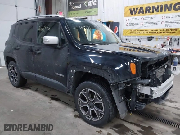 2017 Jeep Renegade Limited z VIN ZACCJBDB4HPG64163, wystawiony jako IAAI lot #41661972 z przebiegiem 68 335 mil mil oraz . Historia ofert i sprzedaży dostępna na DreamBid. Obrazek 1.