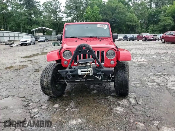 2016 Jeep Wrangler Unlimited Sahara z VIN 1C4BJWEG9GL219739, wystawiony jako Copart lot #59686315 z przebiegiem 59 242 mil mil oraz Szkoda całkowita • Salvage title. Historia ofert i sprzedaży dostępna na DreamBid. Obrazek 14.