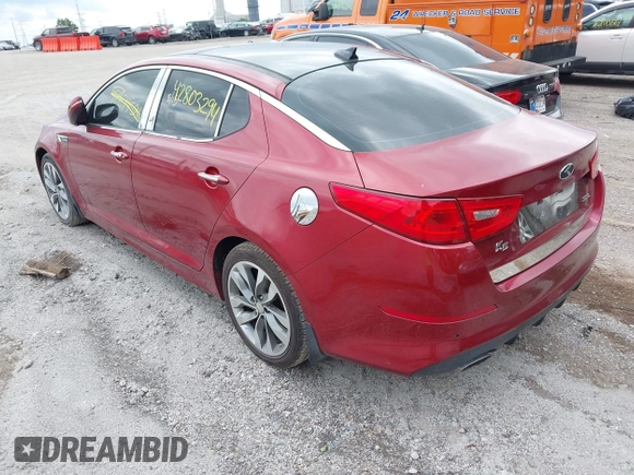 2014 Kia Optima SXL Turbo with VIN 5XXGR4A67EG318928, listed as a IAAI auction lot 42803294 with 151,213 mi miles and . Bid and sale history available at DreamBid. Image 3.