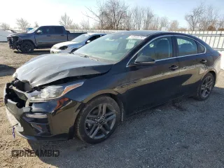 2021 Kia Forte EX with VIN 3KPF54AD4ME293399, listed as a Copart auction lot 48938755 with 154,901 mi miles and Salvage Title. Bid and sale history available at DreamBid. Image 1.