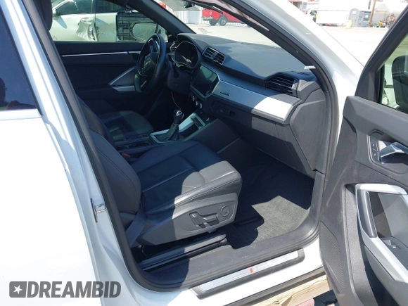 2021 Audi Q3 S line Premium with VIN WA1DECF37M1055948, listed as a IAAI auction lot 42141007 with 48,763 mi miles and . Bid and sale history available at DreamBid. Image 5.