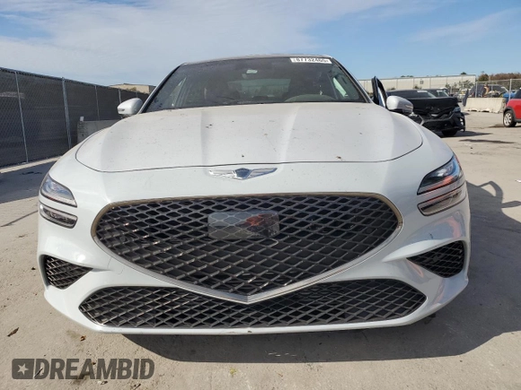 2022 Genesis G70 3.3T with VIN KMTG54TE5NU084574, listed as a Copart auction lot 87732465 with Not Provided miles and Salvage Title. Bid and sale history available at DreamBid. Image 5.