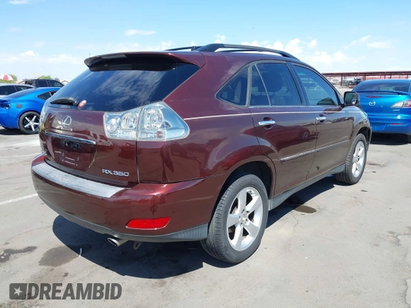 2009 Lexus RX 350 with VIN JTJGK31U899852422, listed as a IAAI auction lot 41976623 with 139,836 mi miles and . Bid and sale history available at DreamBid. Image 4.