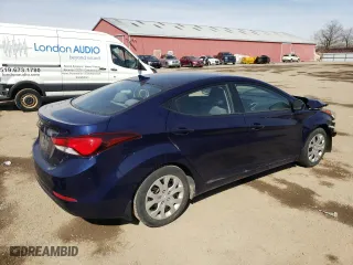 2014 Hyundai Elantra Limited with VIN 5NPDH4AE5EH462222, listed as a Copart auction lot 48079135 with 0 mi miles and Salvage Title. Bid and sale history available at carsss.com. Image 3.