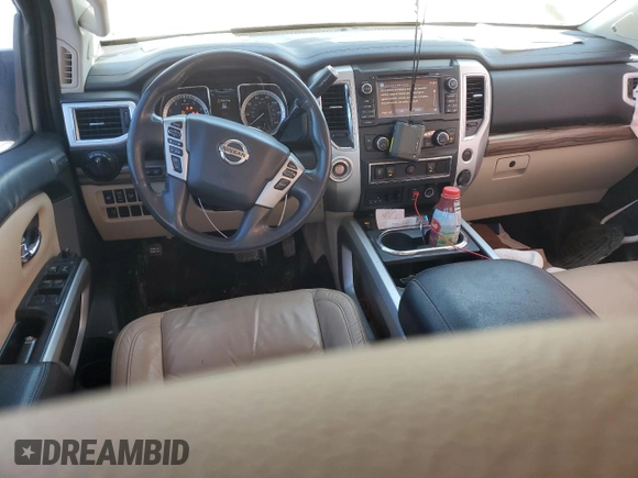 2017 Nissan Titan SL with VIN 1N6AA1E6XHN536809, listed as a Copart auction lot 47956345 with 135,207 mi miles and Salvage title. Bid and sale history available at DreamBid. Image 8.