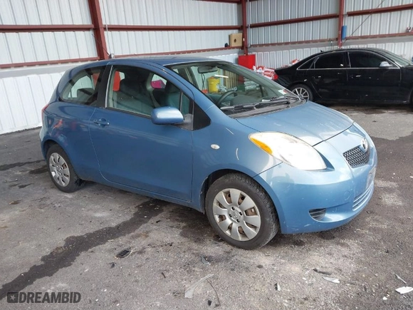 2007 Toyota Yaris with VIN JTDJT923775036031, listed as a IAAI auction lot 40780250 with 120,370 mi miles. Bid and sale history available at carsss.com. Image 1.