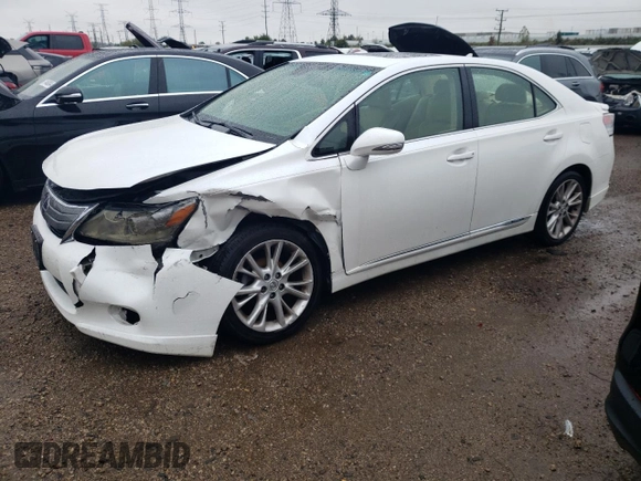 2010 Lexus HS with VIN JTHBB1BA1A2011348, listed as a Copart auction lot 72393784 with 154,829 mi miles and Salvage Title. Bid and sale history available at carsss.com. Image 1.