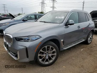 2024 BMW X5 xDrive40i with VIN 5UX23EU00R9S14789, listed as a Copart auction lot 58547855 with 38,962 mi miles and Salvage title. Bid and sale history available at DreamBid. Image 1.