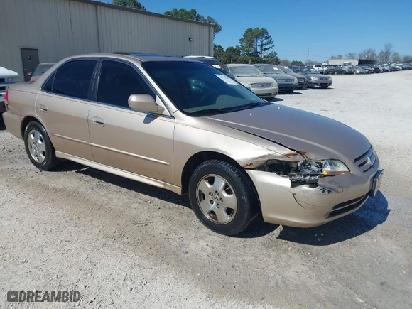 2002 Honda Accord Sdn EX w/Leather with VIN 1HGCG165X2A037833, listed as a IAAI auction lot 41713505 with 1 mi miles. Bid and sale history available at carsss.com. Image 1.